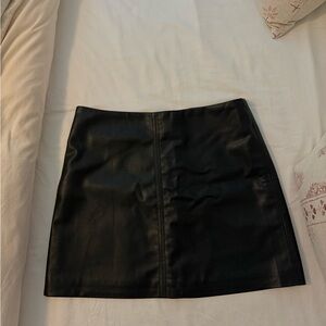 H&M Fo-Leather Skirt